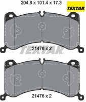 Textar 2147601 Bremsbelagsatz FüR Scheibenbremse Bremsbelagsatz FüR Audi