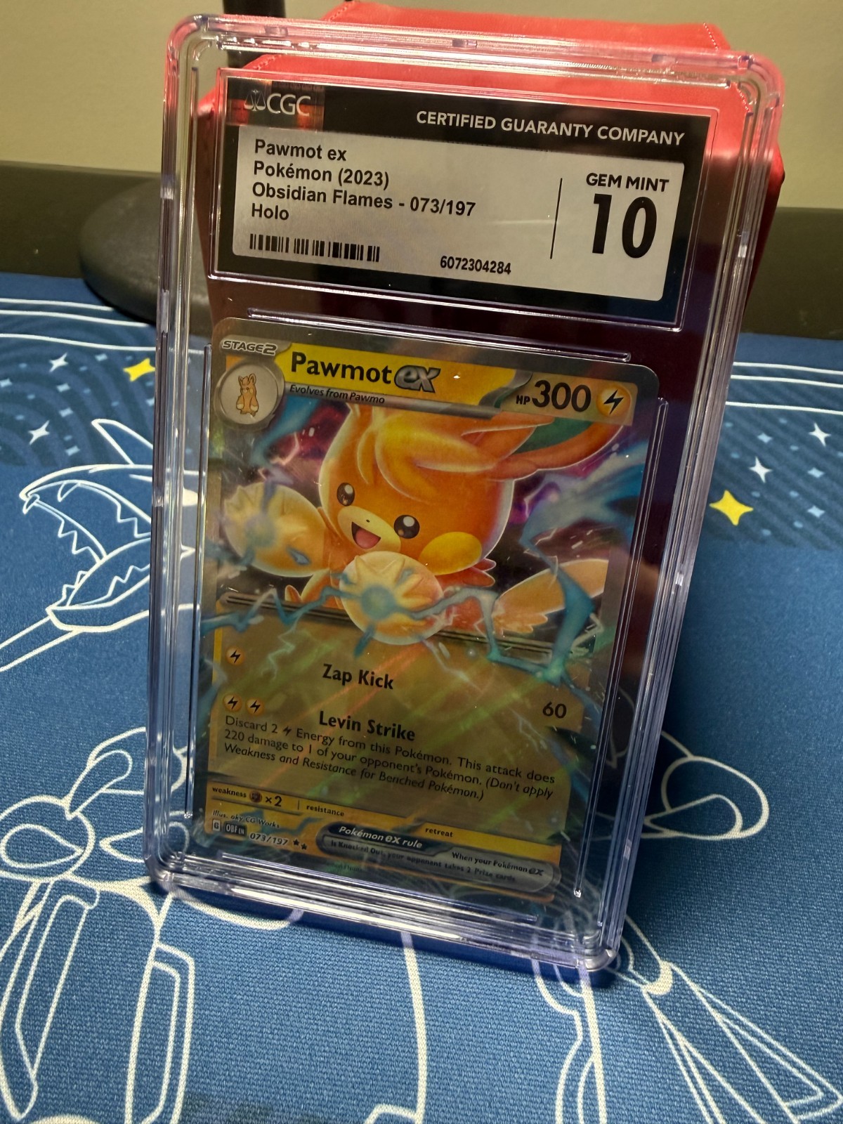 Pokemon Pawmot EX Obsidian Flames Holo Card #73/197 CGC 10