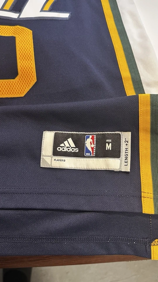 Camiseta deportiva de baloncesto Adidas NBA Utah Jazz Gordon Hayward talla mediana Foto 2 de 4