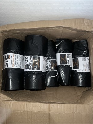 Haya Home 20 Schwerlast Rollmülleimer Einlagen 240 Liter große Müllsäcke Rollwagen