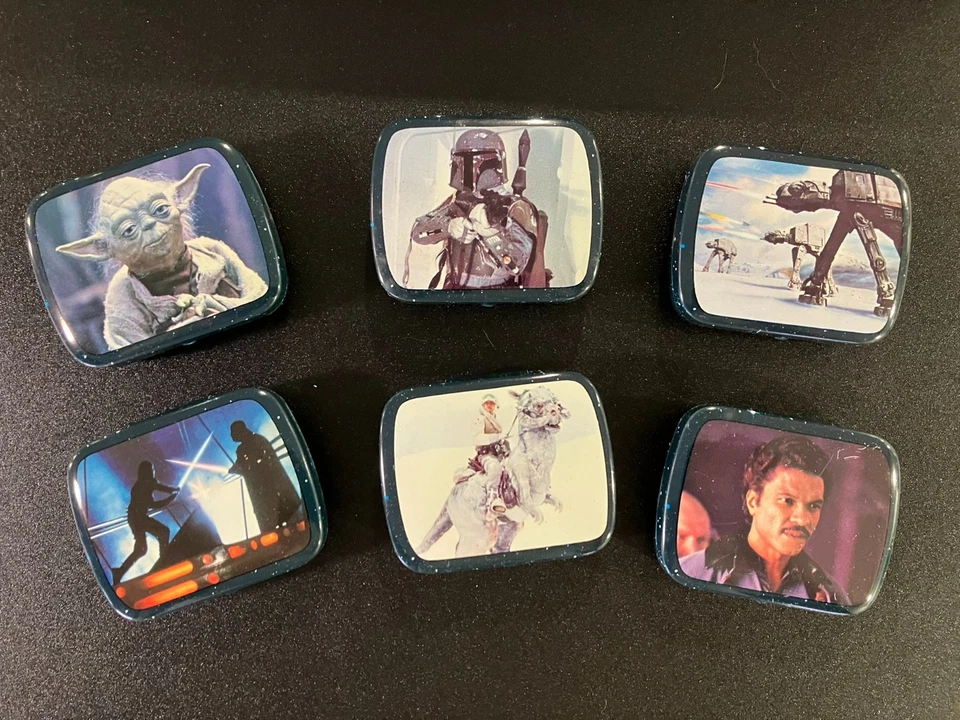 Star Wars Empire Strikes Back Juego de Seis 1980 Mini Micro Latas: Boba Fett, Yoda + Foto 2 de 4