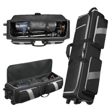 Telescope Bag with Wheels, 40'' Large Capacity Rolling Telescope Case and Sho...