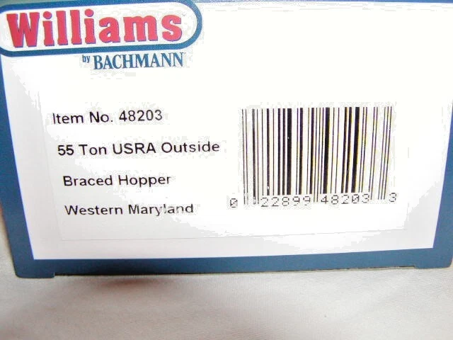 Williams Bachmann 48203 Western Maryland Outside Braced Hopper Car O 027 Sealed - Image 4 of 4