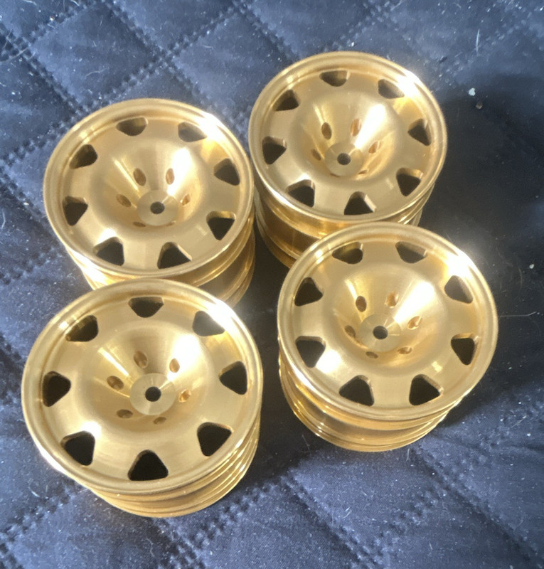 Set of 4 Kyosho Optima/Turbo/Mid Alloy Wheels Set Atype Gold