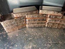 Handmade Stamped Copper Bar  Polished 2 sides 15-19 oz 14 available