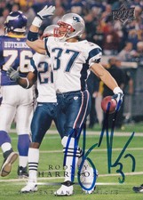 RODNEY HARRISON SIGNED AUTO'D 2008 UPPER DECK CARD #109 SAN DIEGO CHARGERS