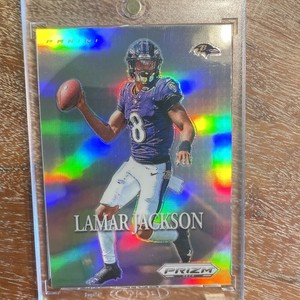 2024 Panini Prizm Deca Lamar Jackson Most Valuable Players Silver #1 Ravens