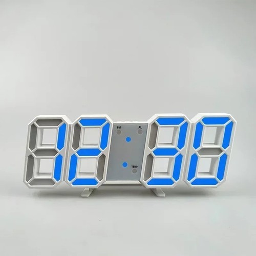 3D LED Digital Alarm Clock Wall Desk Time Date Temperature Display Home Office - Picture 8 of 21
