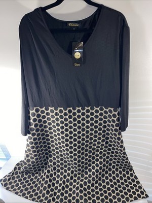 Chicwe Dress Size 4xl Nwt Black And Tab