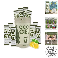 10 Count Eco Gel for Potty: Deodorizing and Waste Gelling for Outdoor Adventures