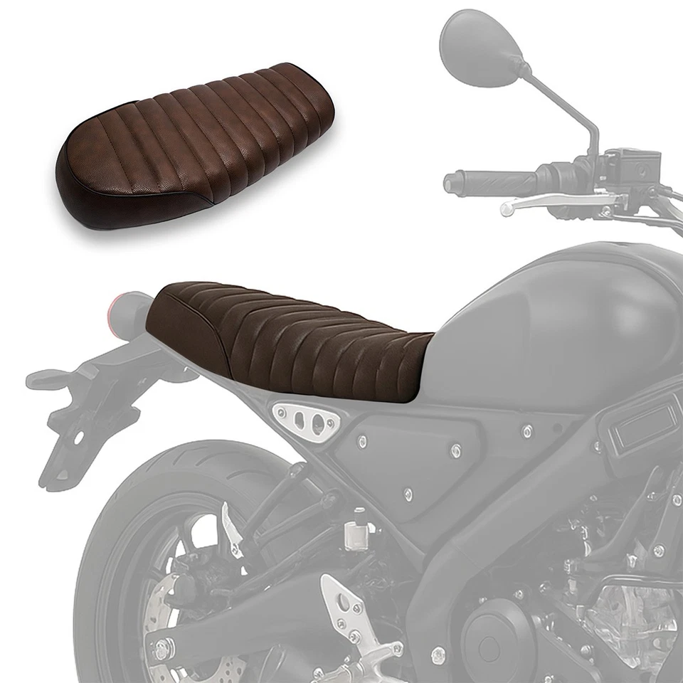 Sitzbank für Cafe-Racer oder Scrambler Umbau Craftride Flat braun - Bild 3 von 4