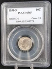 1951 S 10C Roosevelt Dime PCGS MS65 Toning #6089