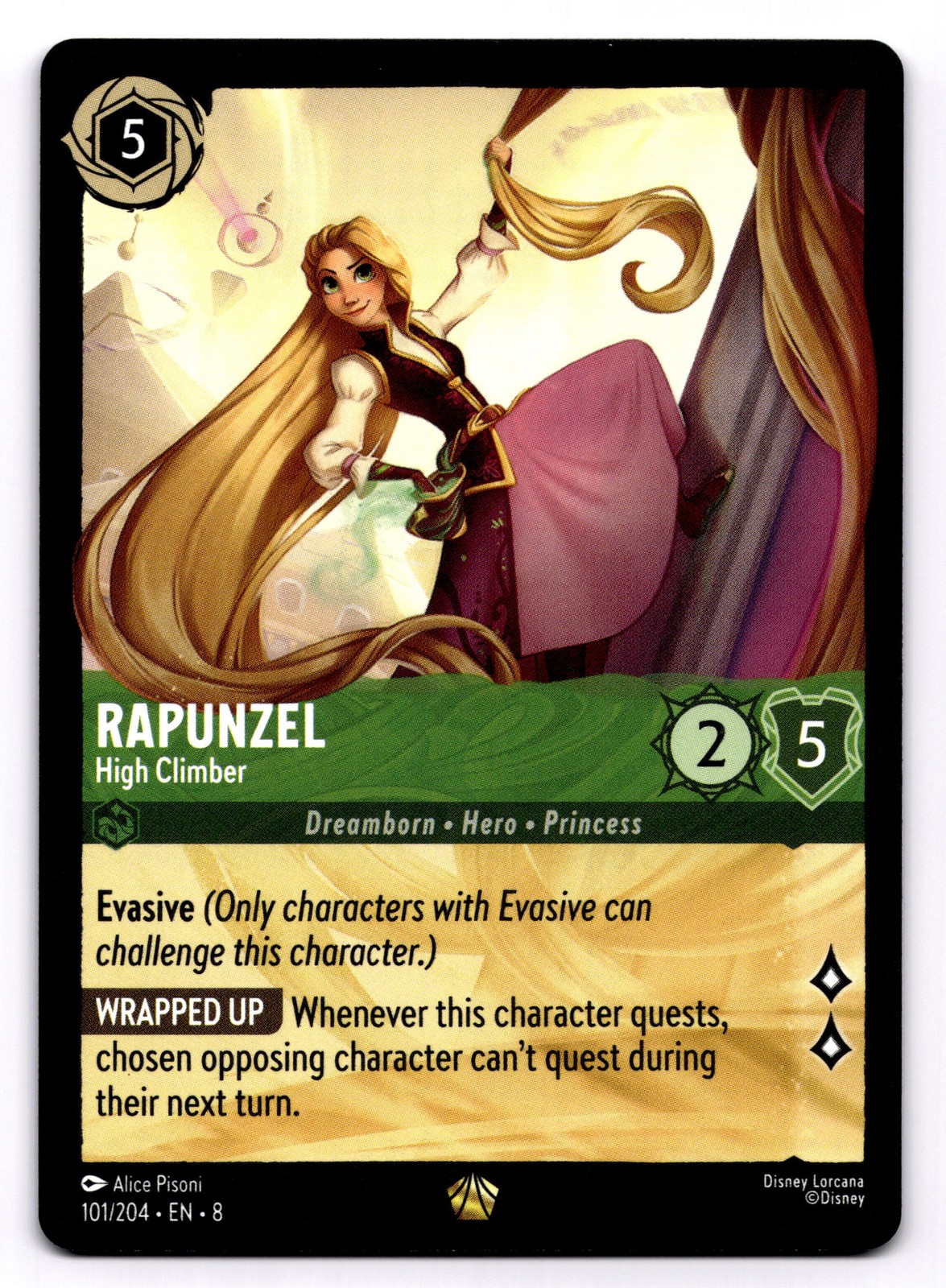 Rapunzel - High Climber 101/204 [Legendary Normal] Lorcana Reign of Jafar NM