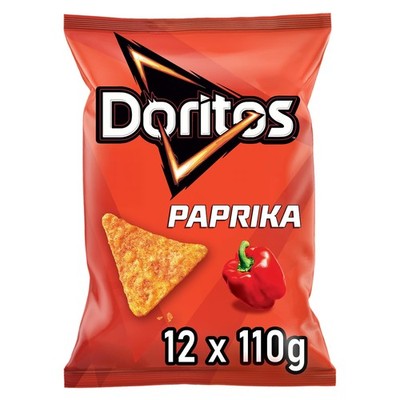 Paprika Tortilla Nachos mit Paprika Geschmack  Herzhafter Snack zum Knabbern ...