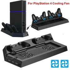 PS4 Cooling Station VerticalStand 2 Controller Charging Dock For PlayStation 4