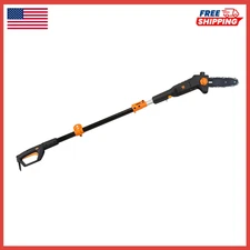 Electric Telescoping Pole Saw 15 Ft Branch Cutter 8" 6 Amp Tree Trimmer Chainsaw