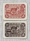 New Listing2 x Vintage Playing Cards - Manx Cat And Kittens - Isle Of Man - Early 1900s