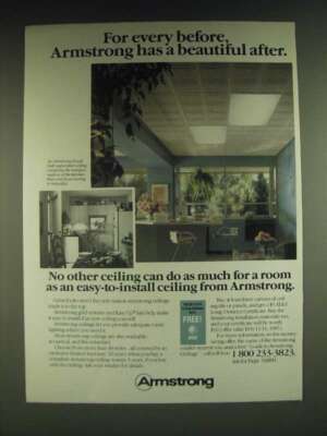 1985 Armstrong Royal Oak Suspended Ceiling Ad - For every before, Armstrong has