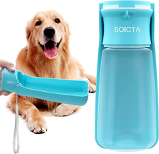 Portable Dog Water Bottle for Walking 19 OZ or 12 OZ Portable Pet Water Bottles