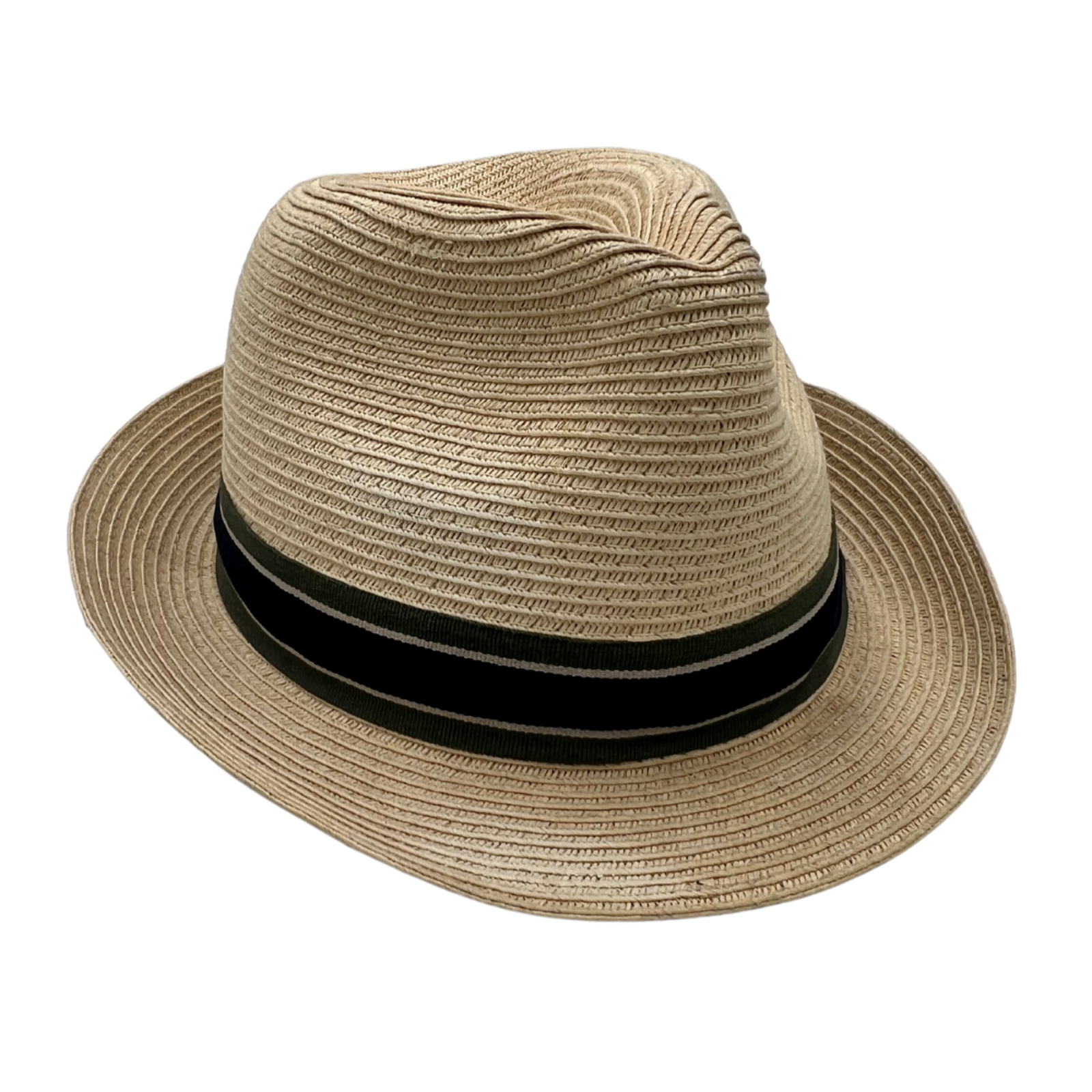 Fedora Panama Beige Hat 100% Natural Fibers One Size Adjustable-image