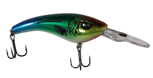 Leurre Reef Runner Flash Shad, 1/2 oz, bleu chromé Leurre Reef Runner Flash Shad, 1/2 oz, bleu chromé