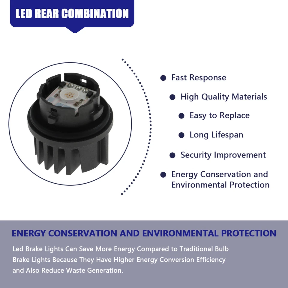 Fuente de luz trasera LED negra apta para Toyota C-HR Camry Lexus LS500 LS500h Foto 2 de 4