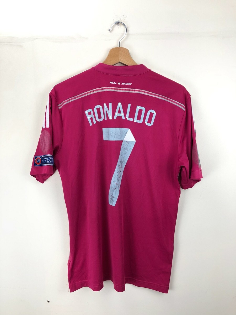 Real Madrid Ronaldo #7 Away football shirt 2014 2015 Adidas Pink