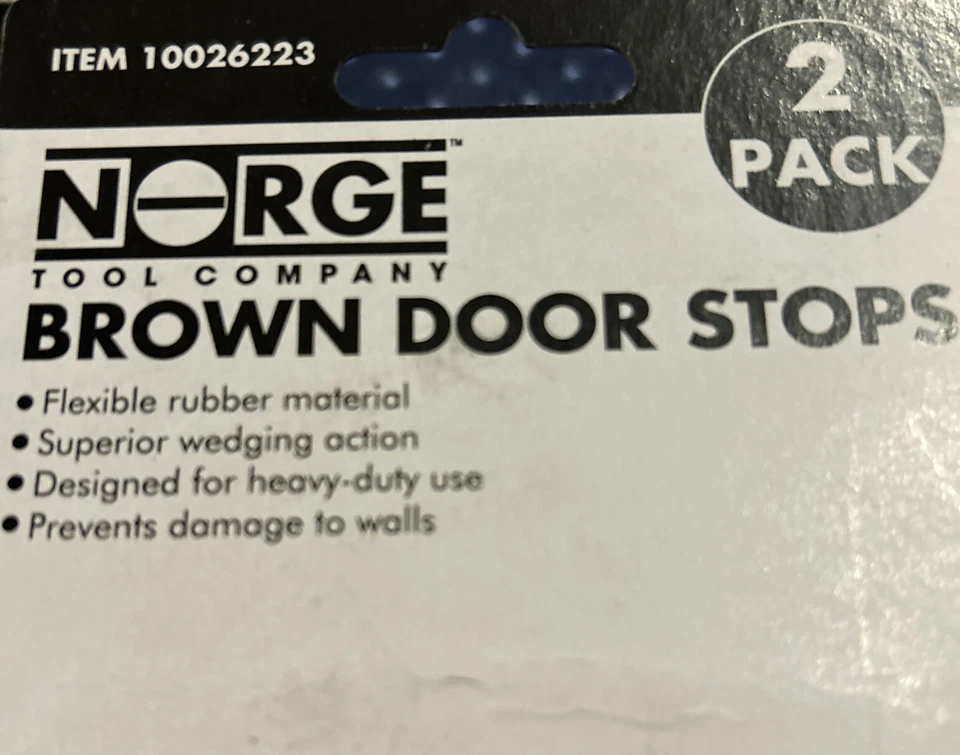 橡胶门挡板防刮地板门楔形塞棕色 6 件套 — 第 4/4 张图片