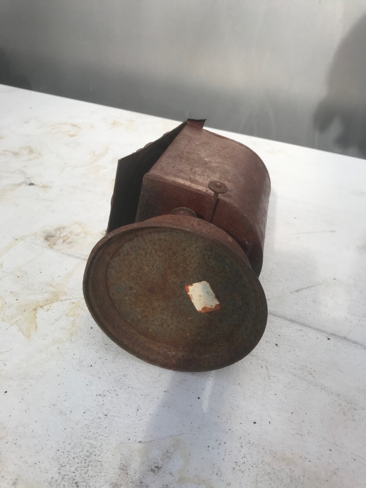 Early Darkroom Oil / Kerosene Kodak Camera Lamp Lantern. Railroad. 3