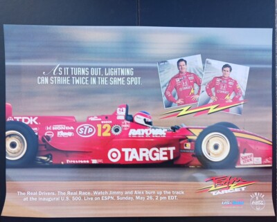 1996 INAUGURAL US 500 INDY CAR CART Poster Team Target Vasser