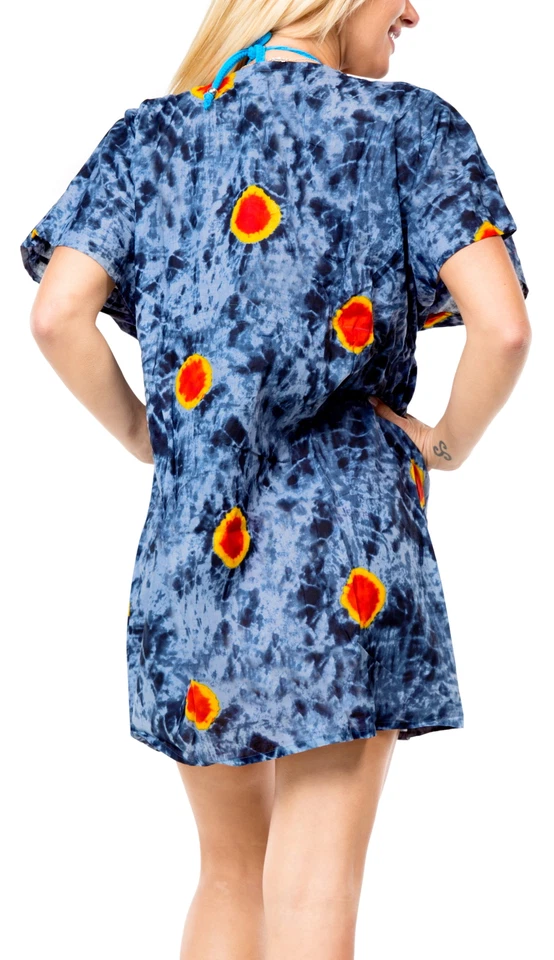 LA LEELA прикрытие пляж бикини купальный костюм купальник кафтан платье женщин напечатано - Изображение 2 из 3