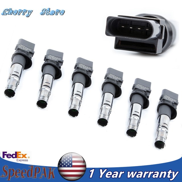 6X Ignition Coils Fit For Audi Q7 VW Passat Touareg Phaeton Seat Skoda