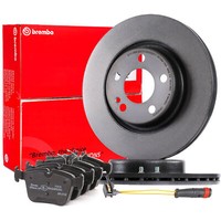 Brembo Bremsscheiben 300Mm + BeläGe Wako Hinten FüR Mercedes W205 S205 C205 A205