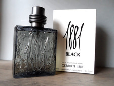 CERRUTI 1881 BLACK 3.4 OZ / 100 ML EDT SPRAY POUR HOMME NEW BOTTLE IN WHITE BOX