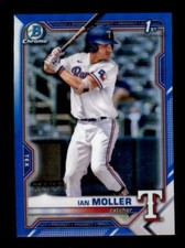 IAN MOLLER 2021 BOWMAN CHROME #BDC-42 ROOKIE BLUE REFRACTOR RC #074/150 BF1623