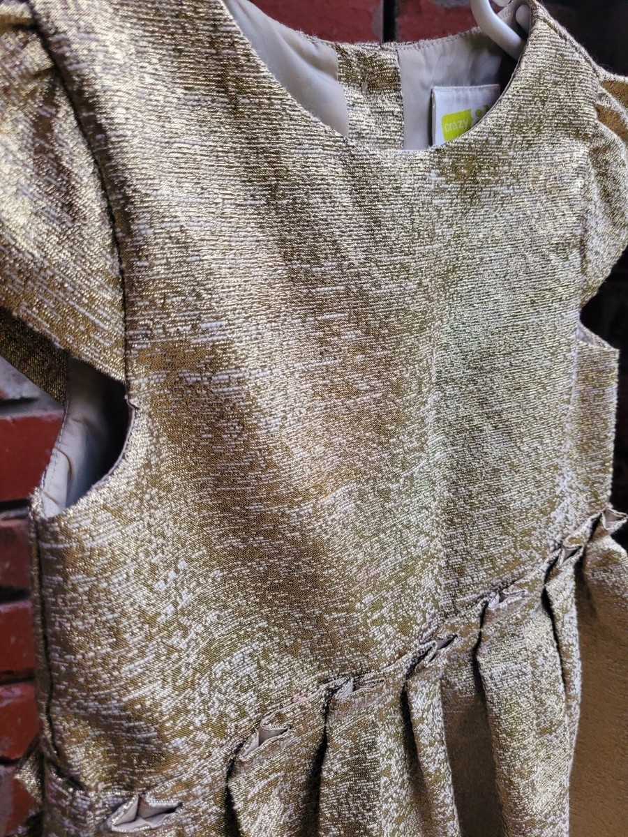 Girls Sz. 8T Gold Crazy 8 Dress. EUC! FANCY! | eBay