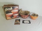 Pyrex Autumn Harvest 2 of 3-Piece Mixing Bowl Set 300-49 In Original Box Vintage