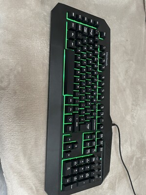 Black web backlit gaming keyboard | eBay UK