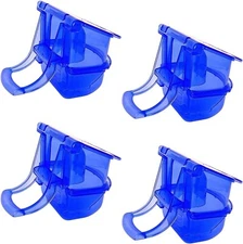 Bird Feeders, Easy Refill with Drawer for Exotic Birds, Canaries, Finch (pack 4)