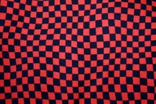 RACE DAY BLACK AND RED CHECK FROM WILMINGTON - 100 COTTON FABRIC