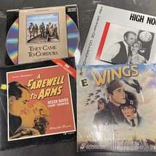 Lot of 4 Gary Cooper Laserdisc High Noon Wings Farewell To Arms Came to Cordura