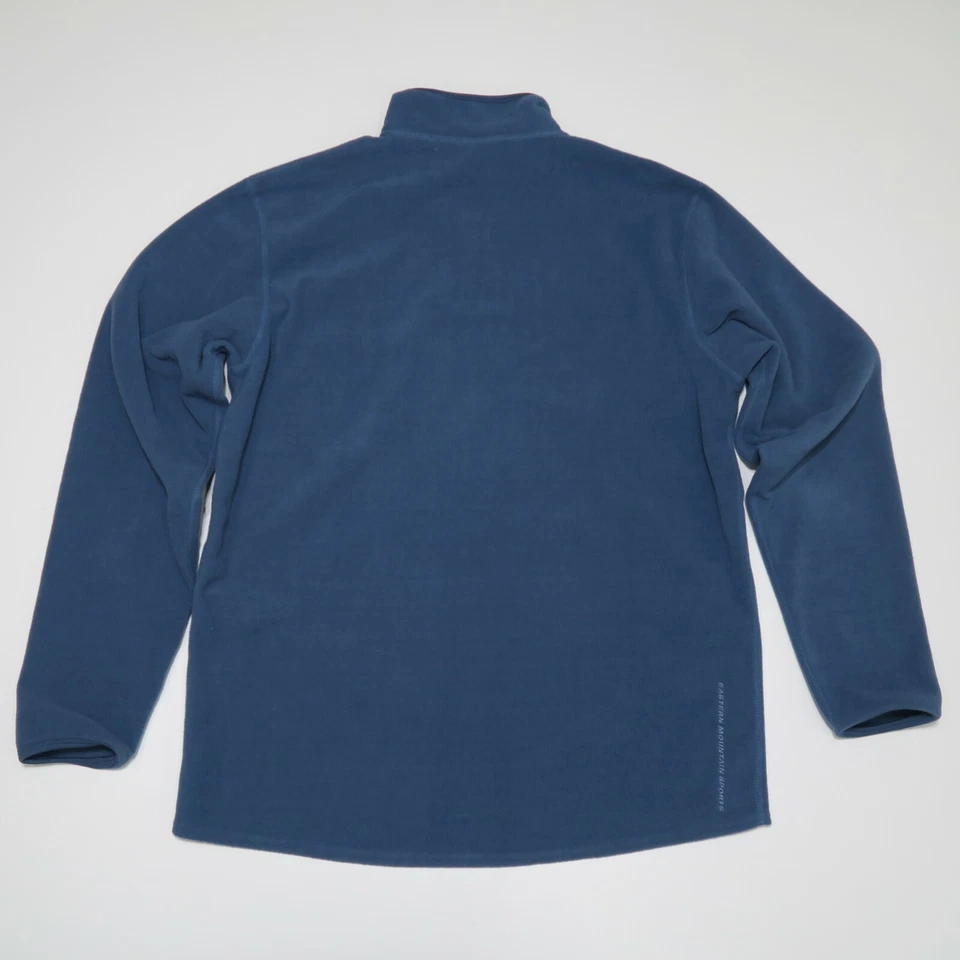 Eastern Mountain Sports Mens Large Pullover Sweater Half Zip Blue Made in Canada - Image 2 of 4