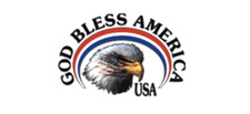 6" us god bless america eagle black text bumper sticker decal usa made