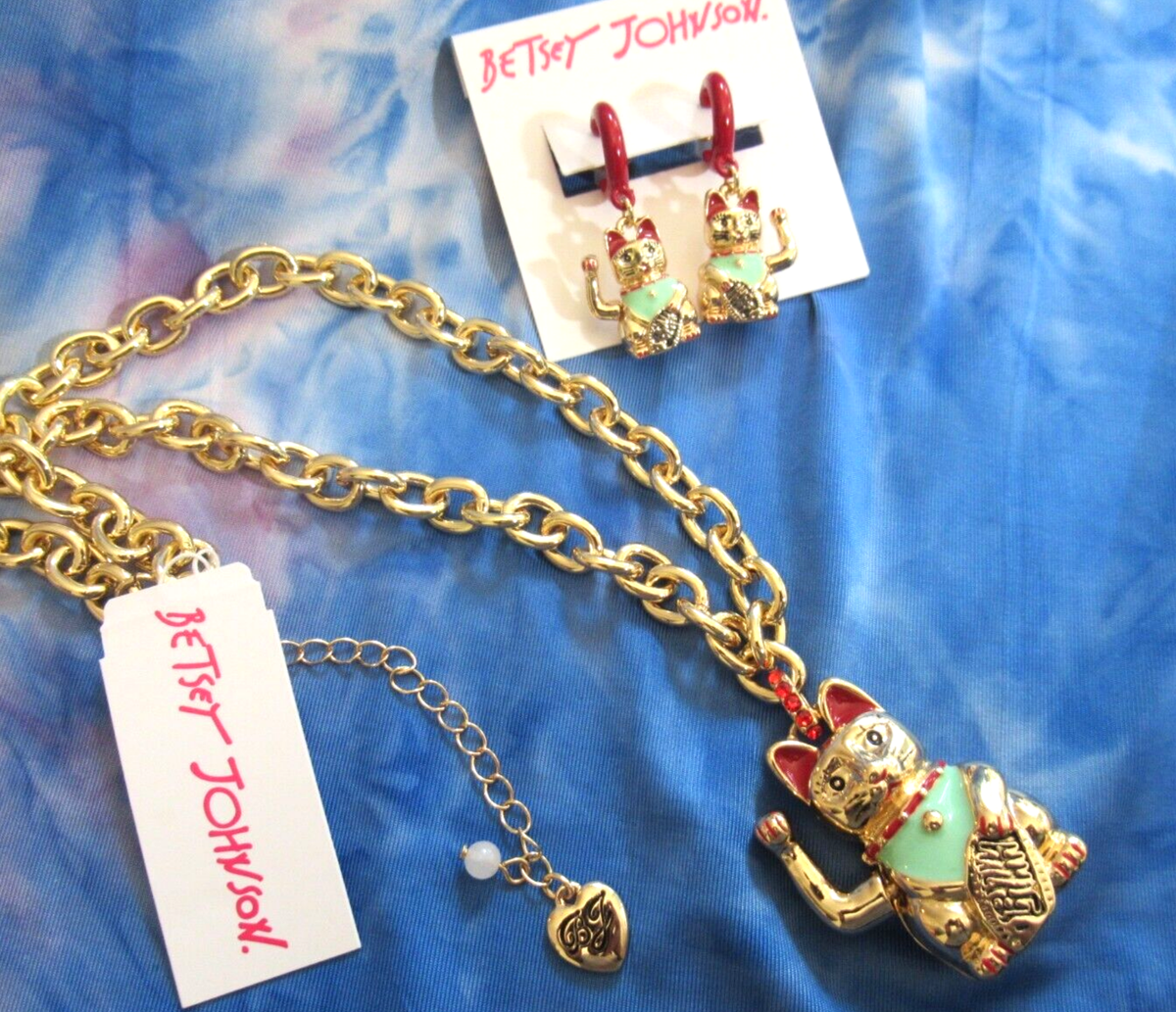 Collier tigre strass glam Betsey Johnson neuf avec étiquettes