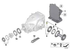 BMW Diff Output Flange Shaft Circlip Lock Snap Ring 33131214961 New Genuine