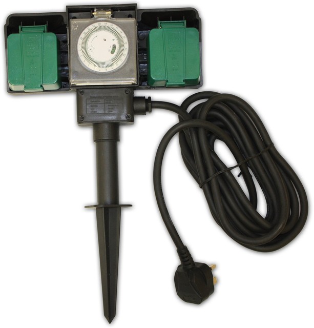 outdoor socket with timer