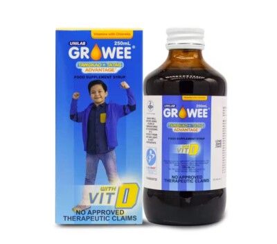GROWEE Vitamins With Chlorella Growth Factor Syrup 250 mL