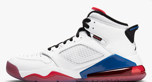 Jordan NEW Authentic Mars 270 White/Red/Blue High Leather Sneakers $160 8 9  10 | eBay