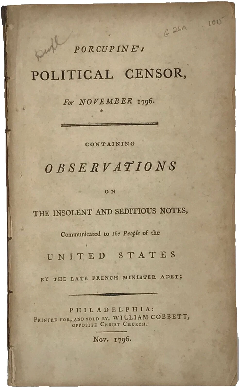 Brochure/Pamphlet Americana 1700-1799 Antiquarian & Collectible Books