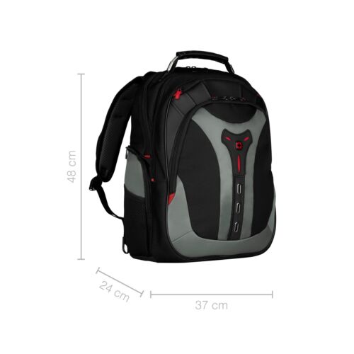 PEGASUS from SwissGear by Wenger Computer Backpack Black/Blue/Red - Picture 3 of 7